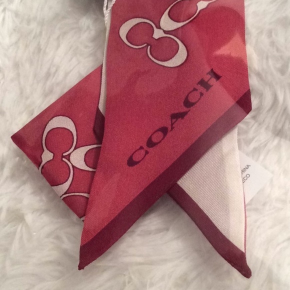 Coach Accessories - %% NWT Poppy Coach signature scarf